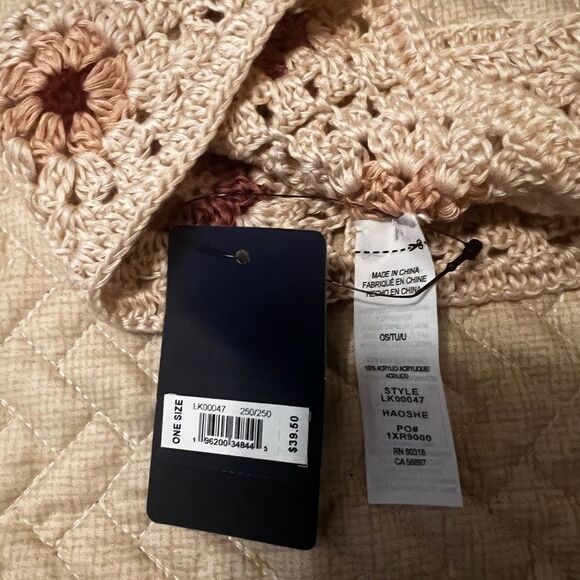 Lucky brand headband knitted cream and pink purple nwt - Picture 3 of 3